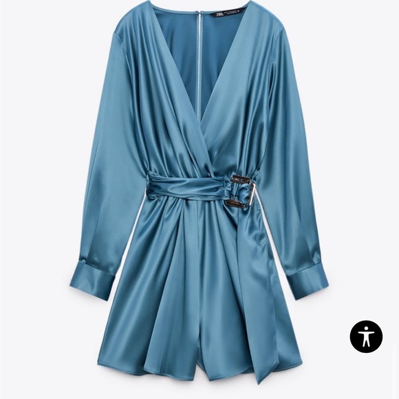 Zara buckle satin effect jumpsuit - Picture 9 of 10